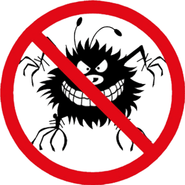 No Bugs Allowed Sign PNG image