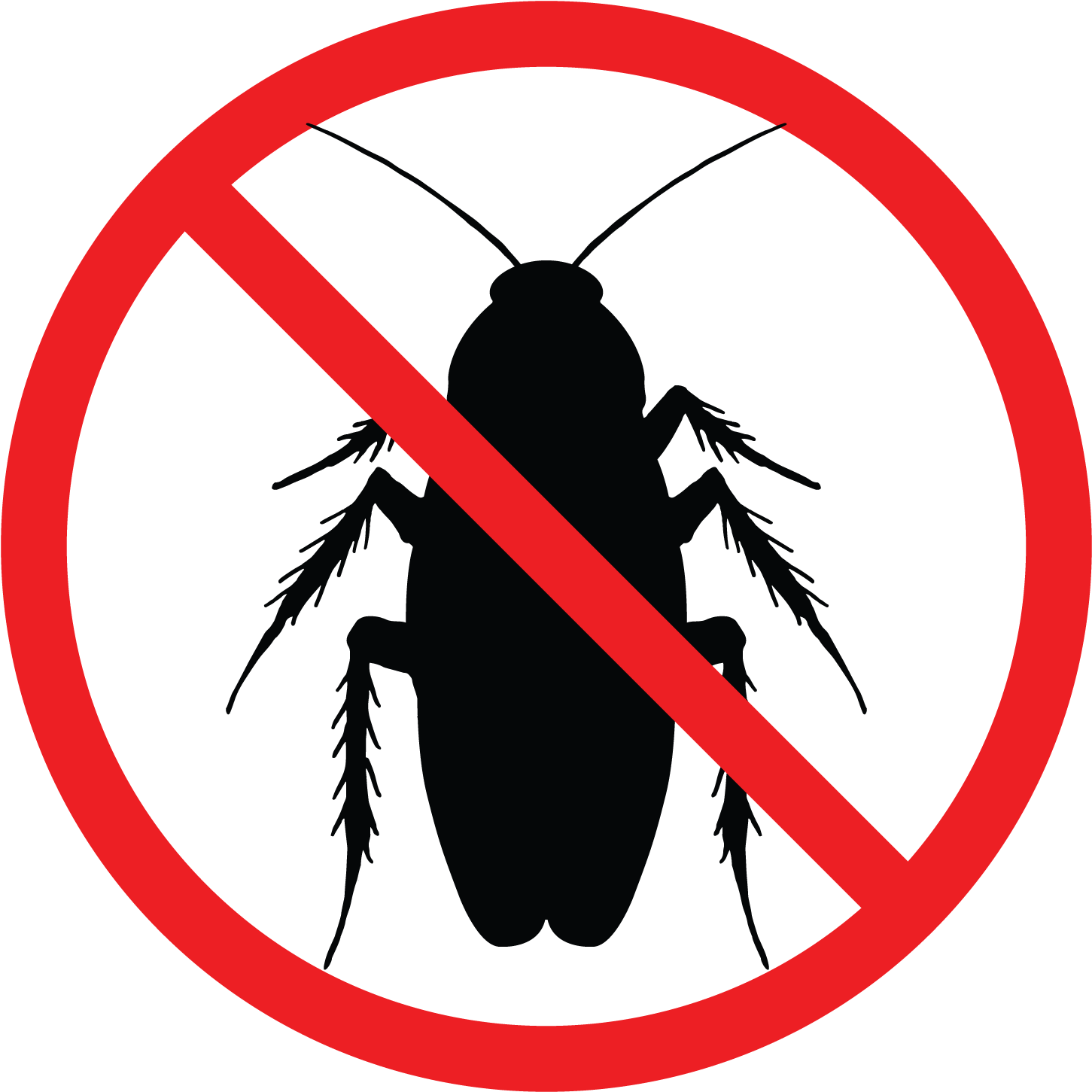 No Cockroach Sign PNG image