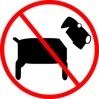 No Dogs Allowed Sign PNG image