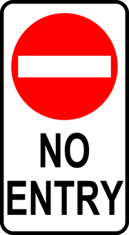 No Entry Sign PNG image