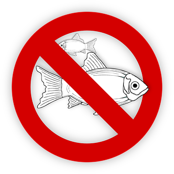 No Fishing Sign PNG image
