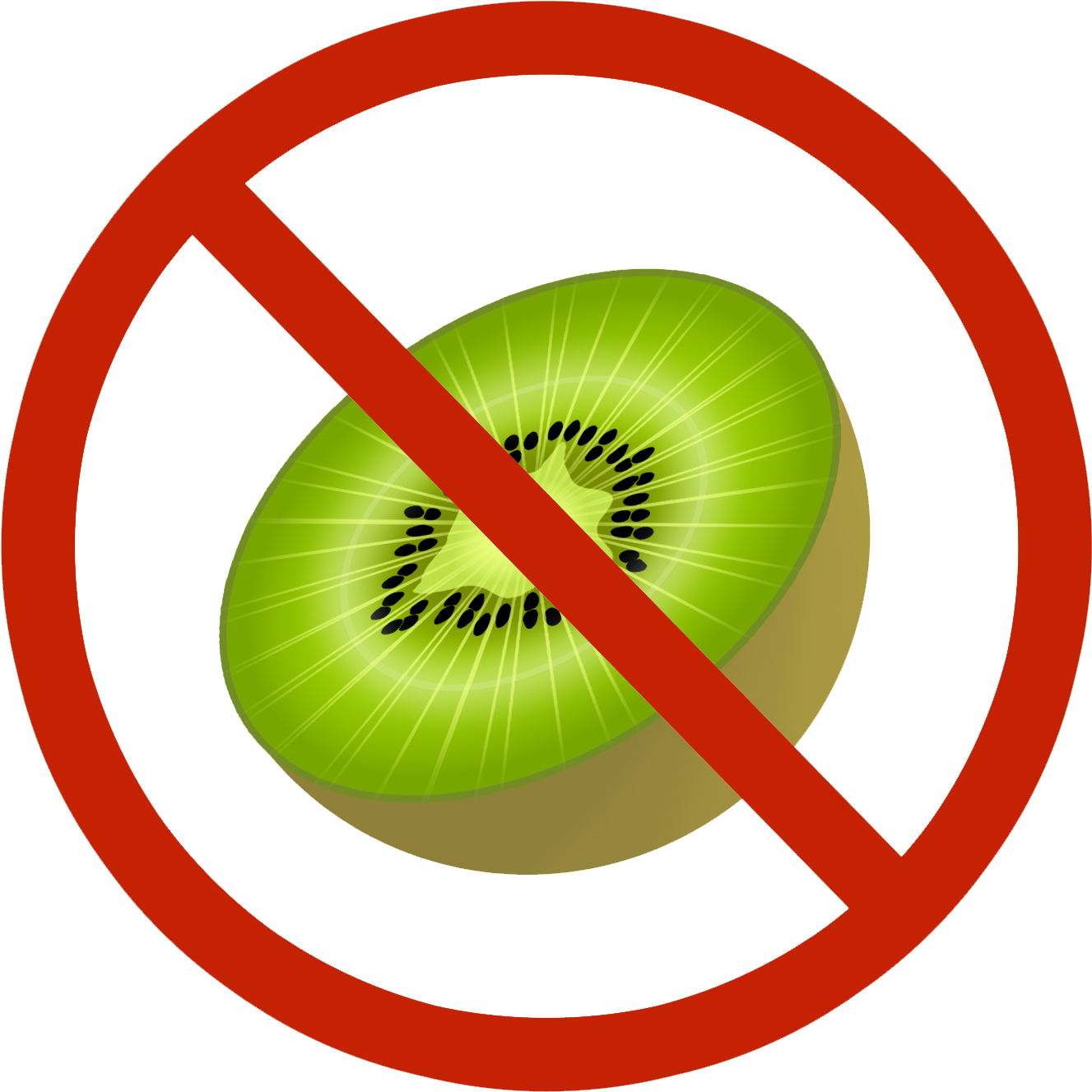 No Kiwi Sign Graphic PNG image