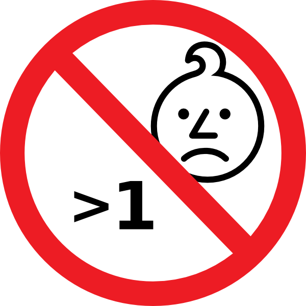 No More Than One Person Sign.png PNG image
