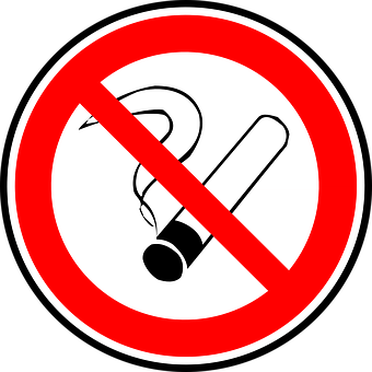 No Smoking Sign Graphic PNG image