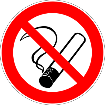 No Smoking Sign Graphic PNG image