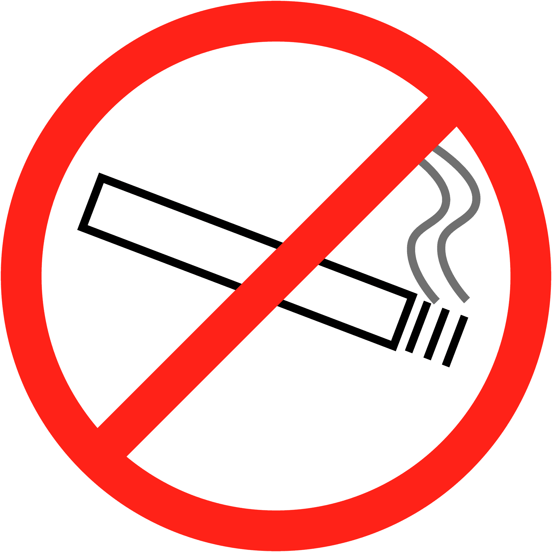 No Smoking Sign Graphic PNG image