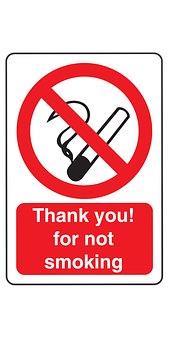 No Smoking Sign Thank You PNG image