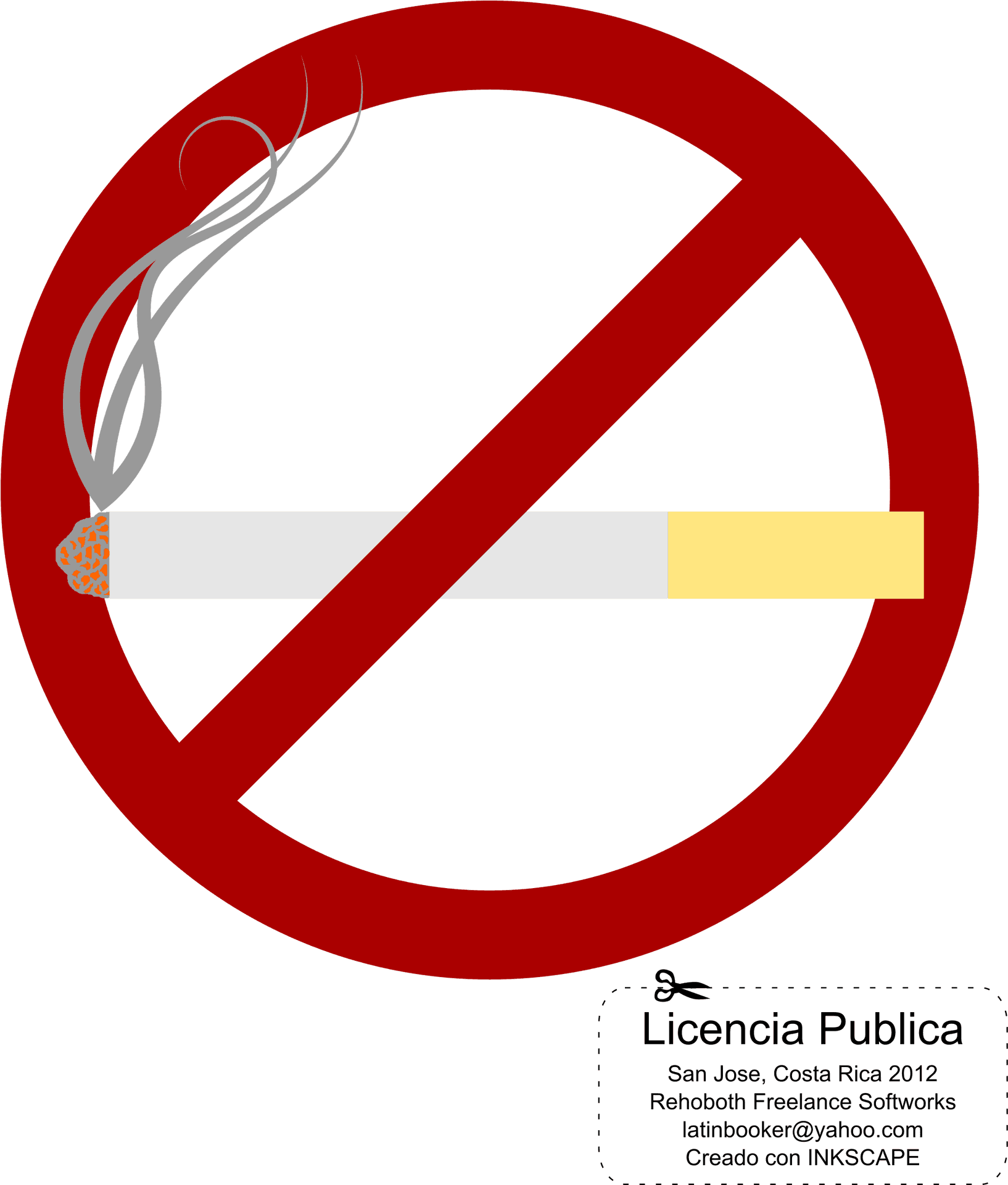 No Smoking Sign Vector PNG image