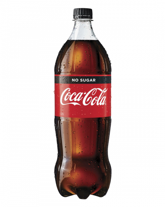No Sugar Cola Bottle PNG image