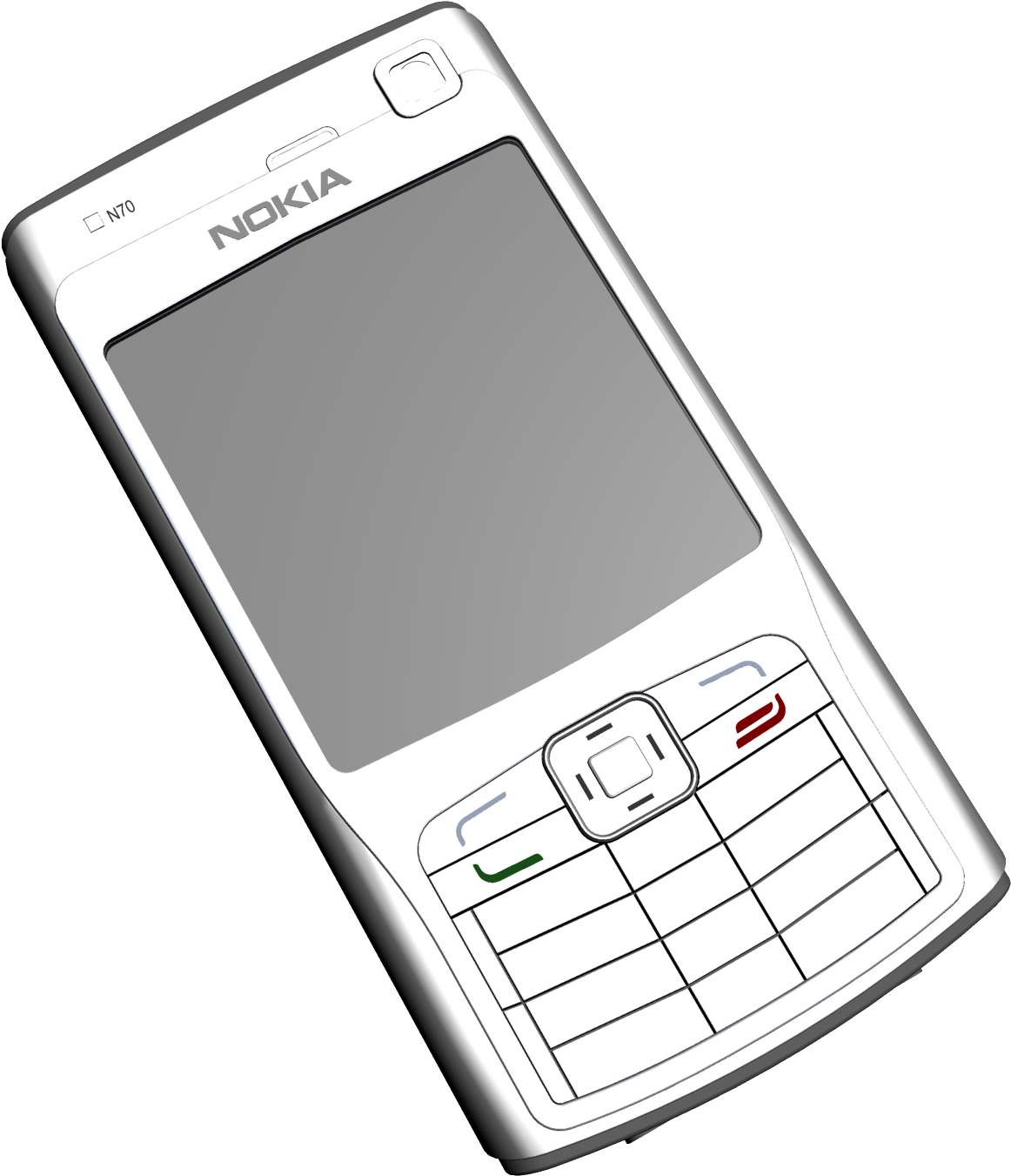 Nokia N70 Classic Phone Clipart PNG image