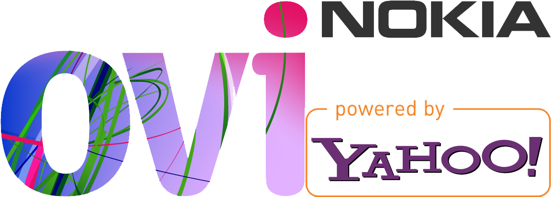 Nokia Ovi Powered By Yahoo Logo PNG image