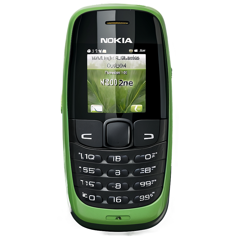 Nokia Phone In Green Png Wus PNG image