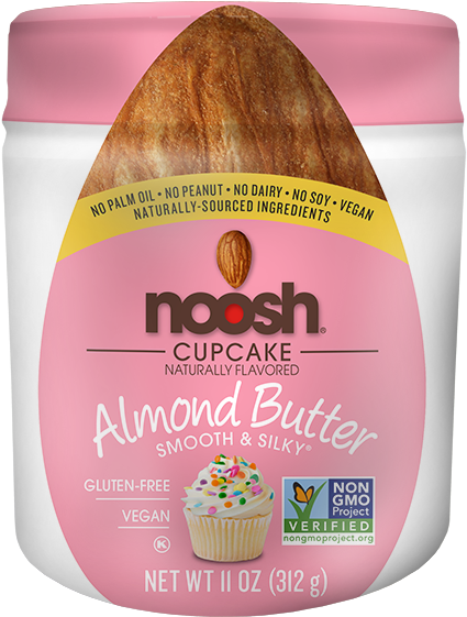 Noosh Cupcake Almond Butter Jar PNG image