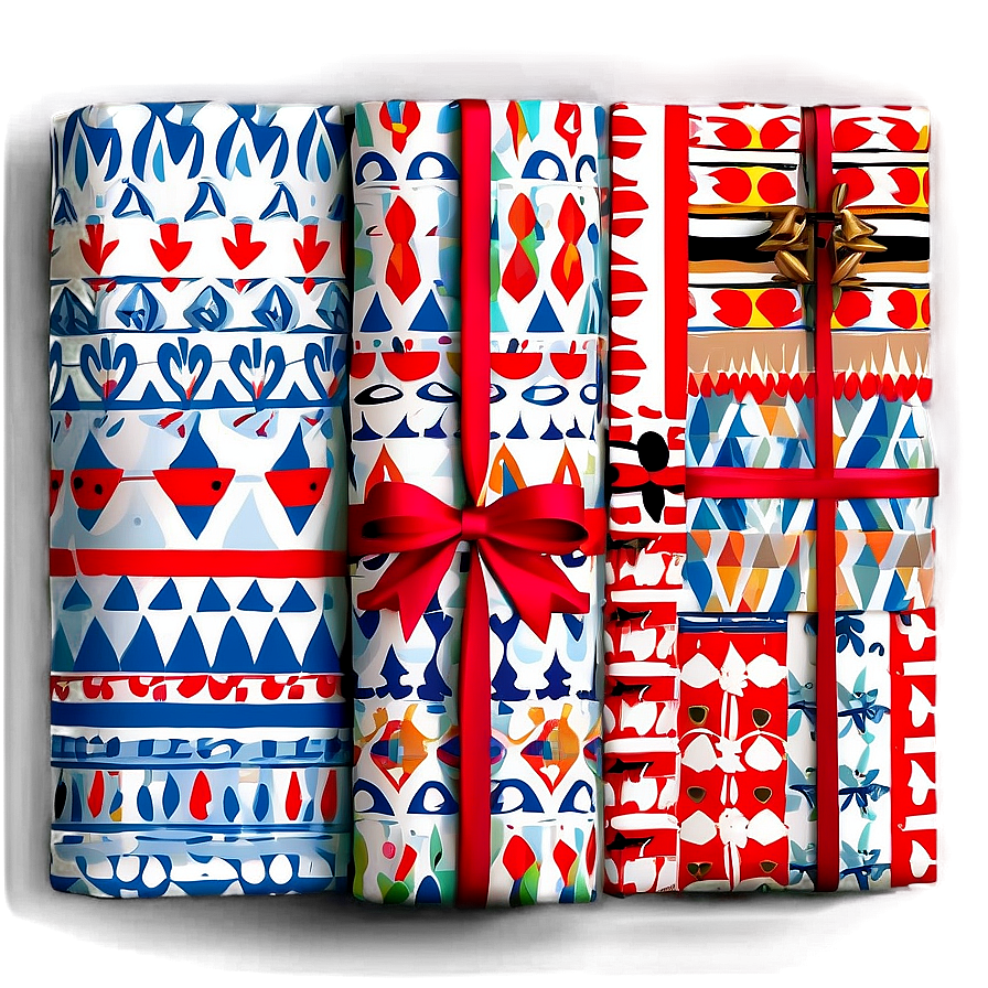 Nordic Style Wrapping Paper Png Qxo27 PNG image