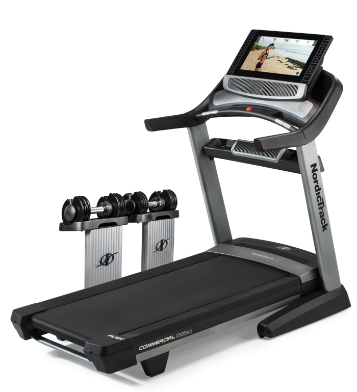 Nordic Track Commercial Treadmillwith Screen PNG image