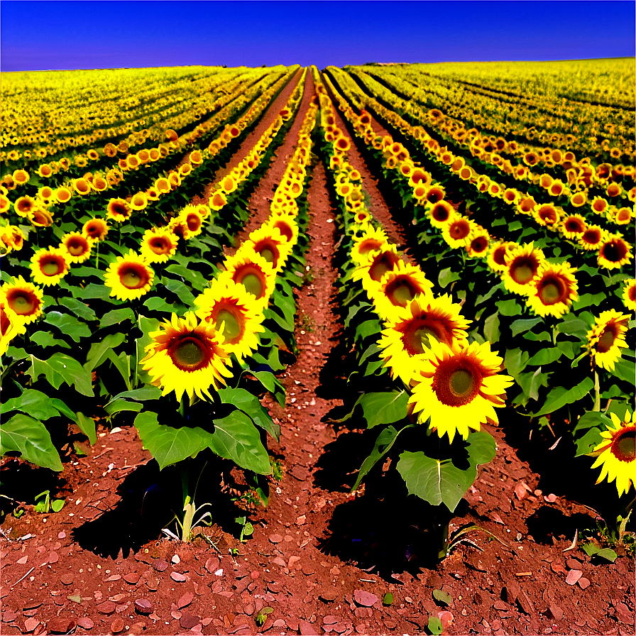 North Dakota Sunflower Fields Png 06252024 PNG image