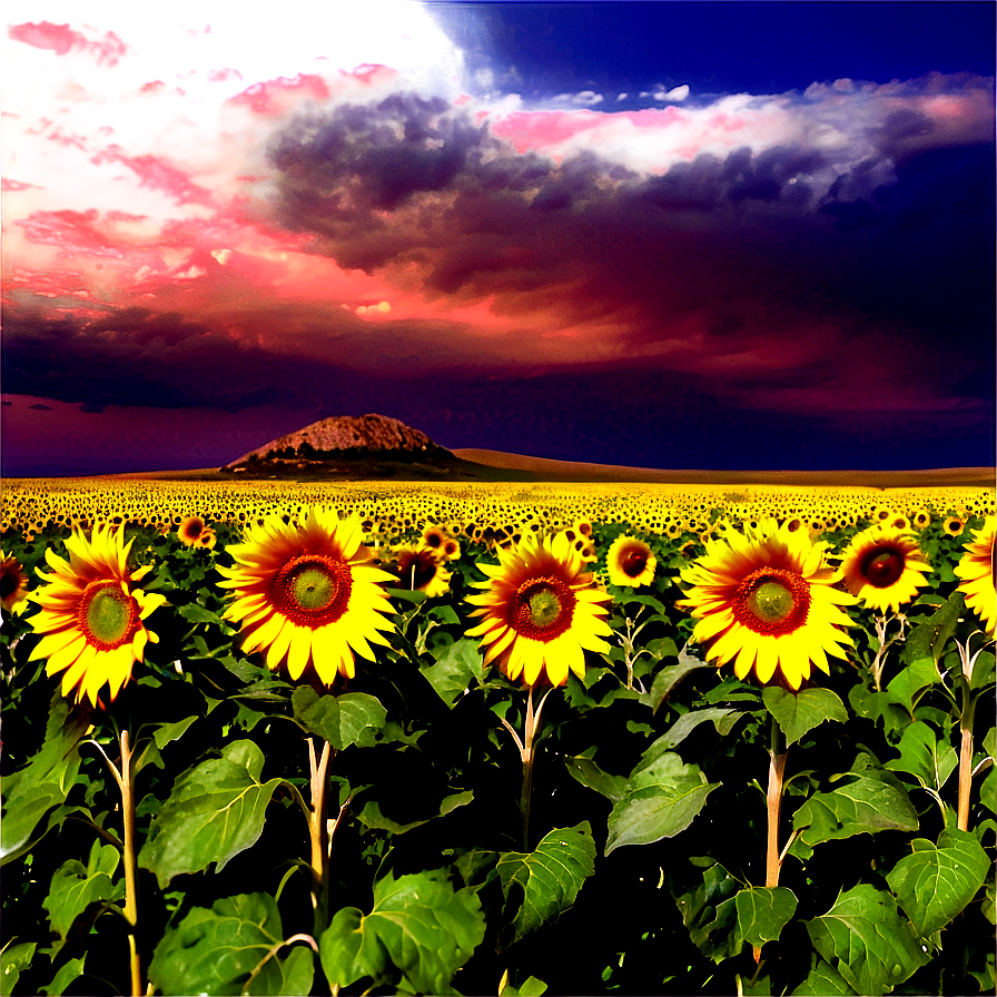 North Dakota Sunflower Fields Png 91 PNG image