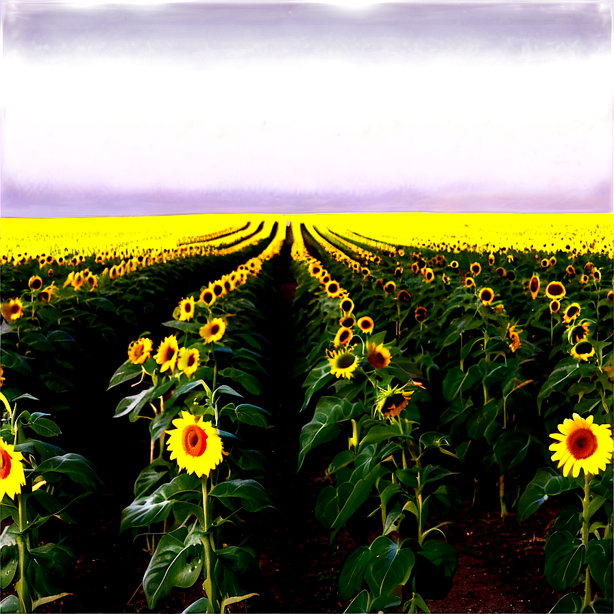 North Dakota Sunflower Fields Png Ohx PNG image