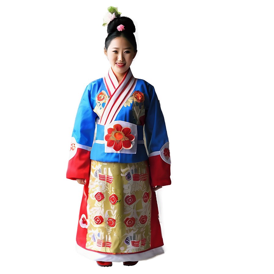 North Korean National Costume Png 06242024 PNG image