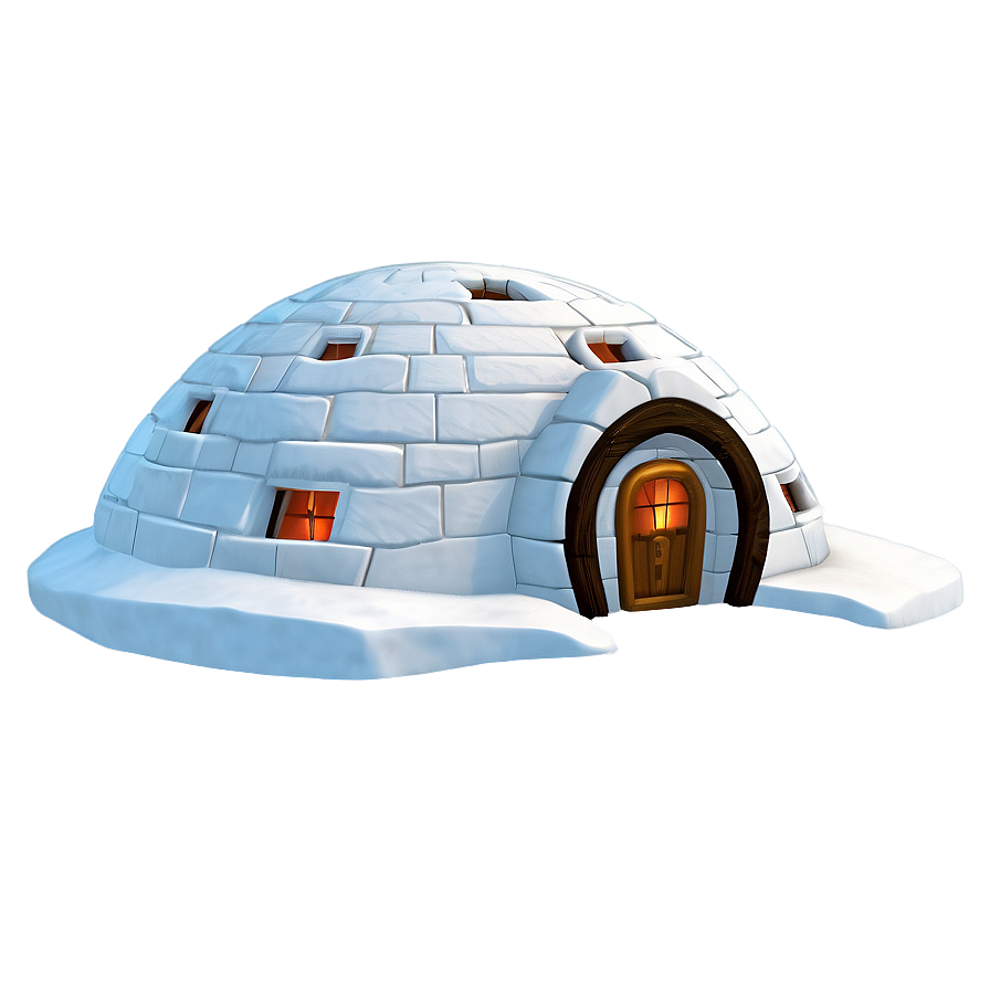 North Pole Igloo Settlement Png 23 PNG image