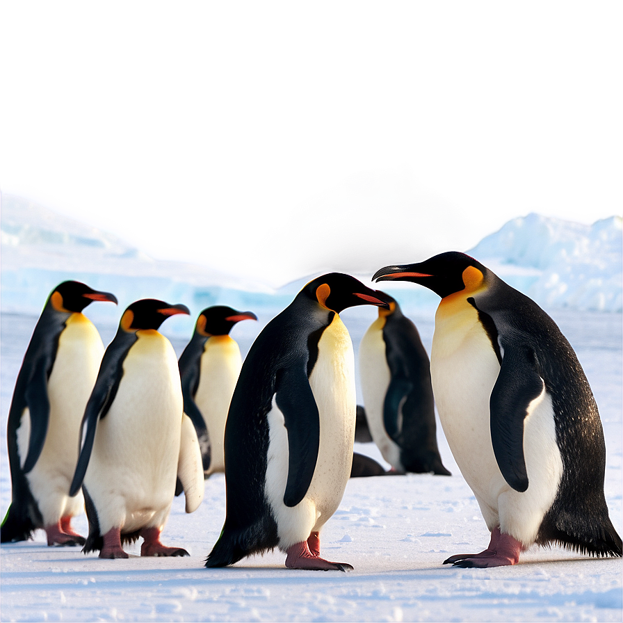 North Pole Penguin Colony Png 06122024 PNG image