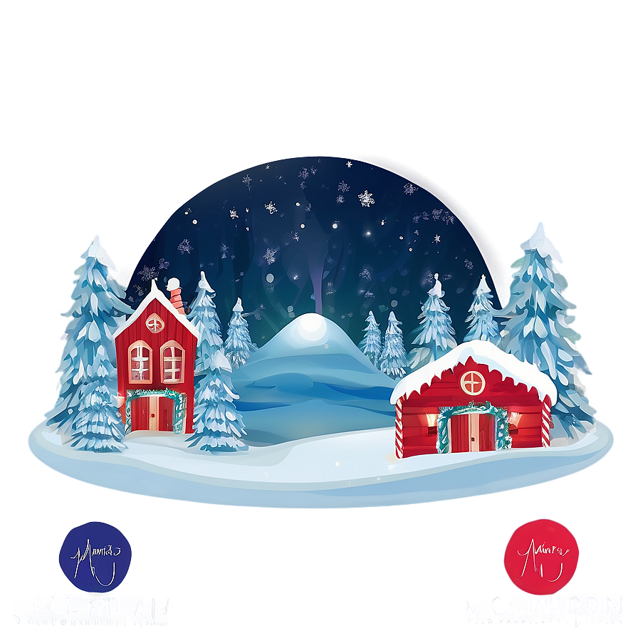 North Pole Winter Wonderland Png 06122024 PNG image