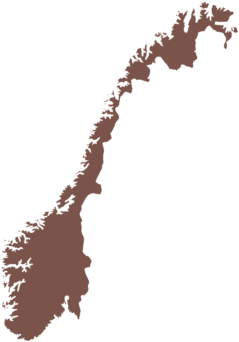 Norway Map Silhouette PNG image