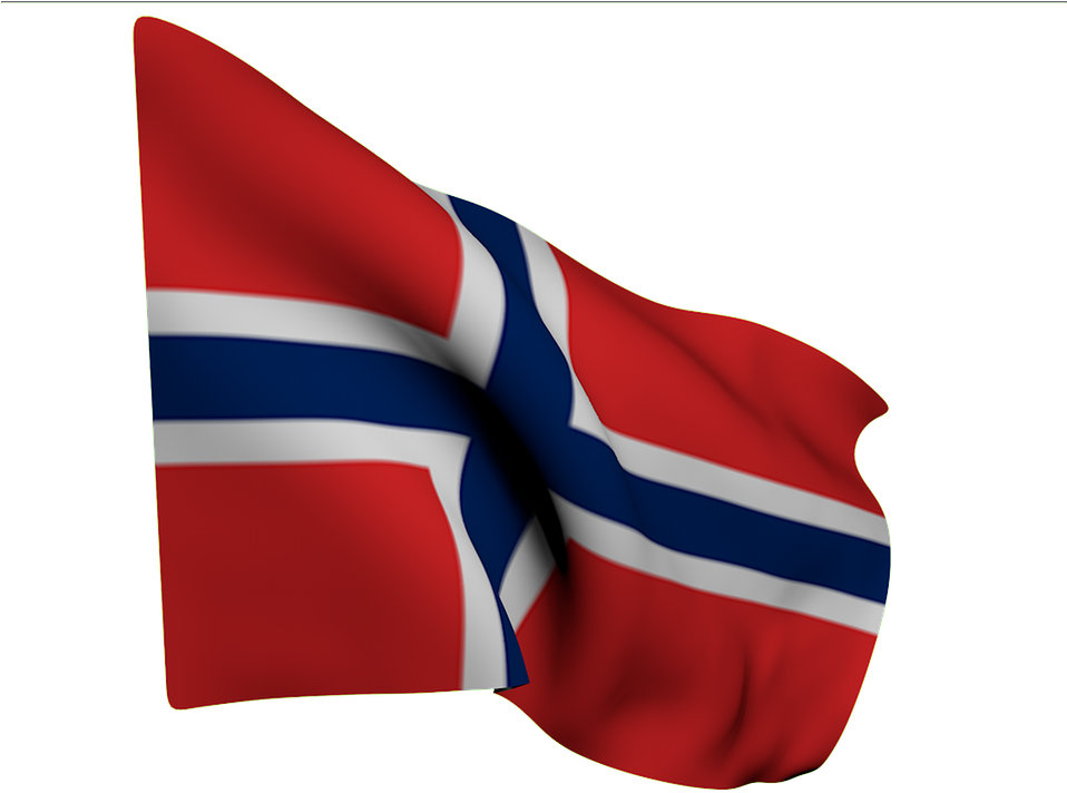 Norwegian Flag Waving PNG image