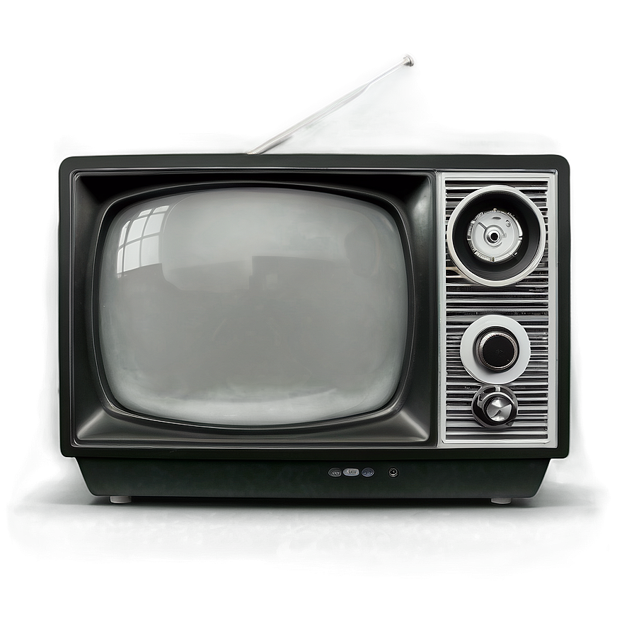 Nostalgic Black & White Tv Png Tpu PNG image