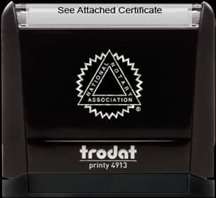 Notary Association Stamp Trodat Printy4913 PNG image