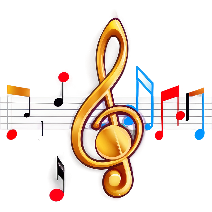 Notas Musicales Gold Png Jyo34 PNG image