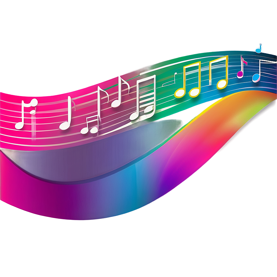 Notas Musicales Gradient Png 22 PNG image