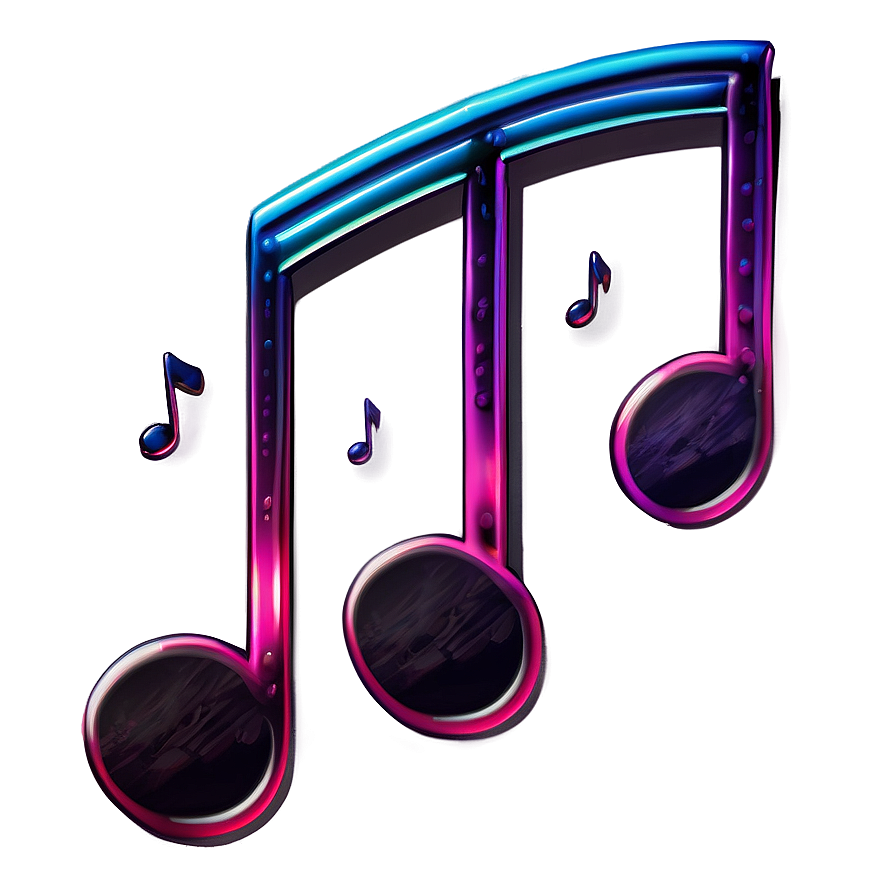 Notas Musicales Minimalist Png 06122024 PNG image