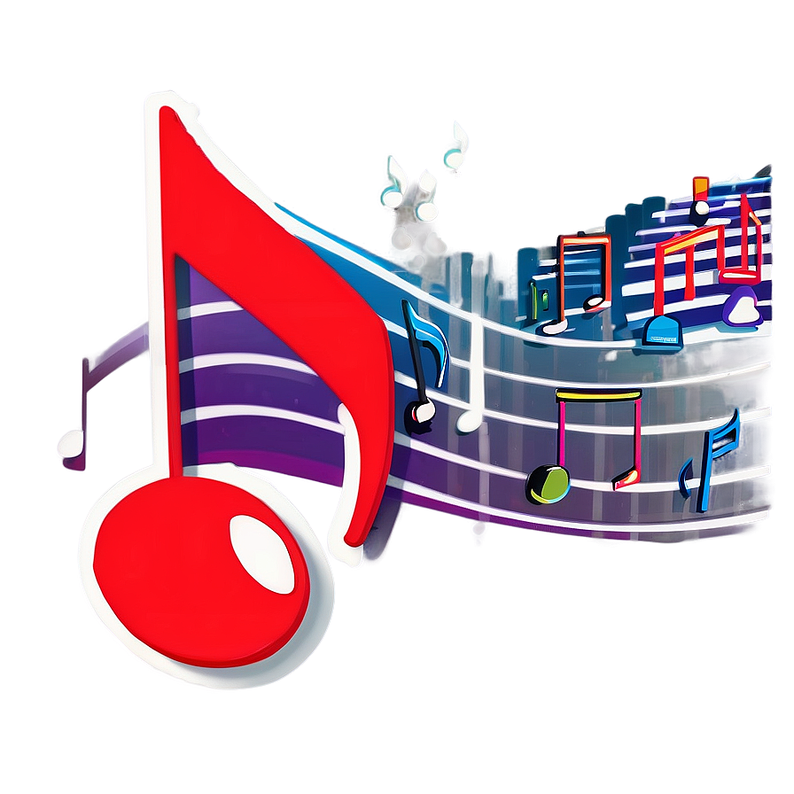 Notas Musicales Themed Png Lyr PNG image