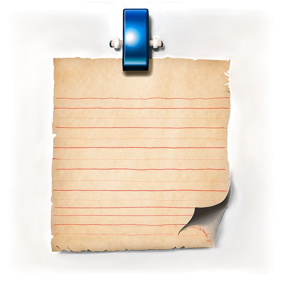 Note Paper D PNG image