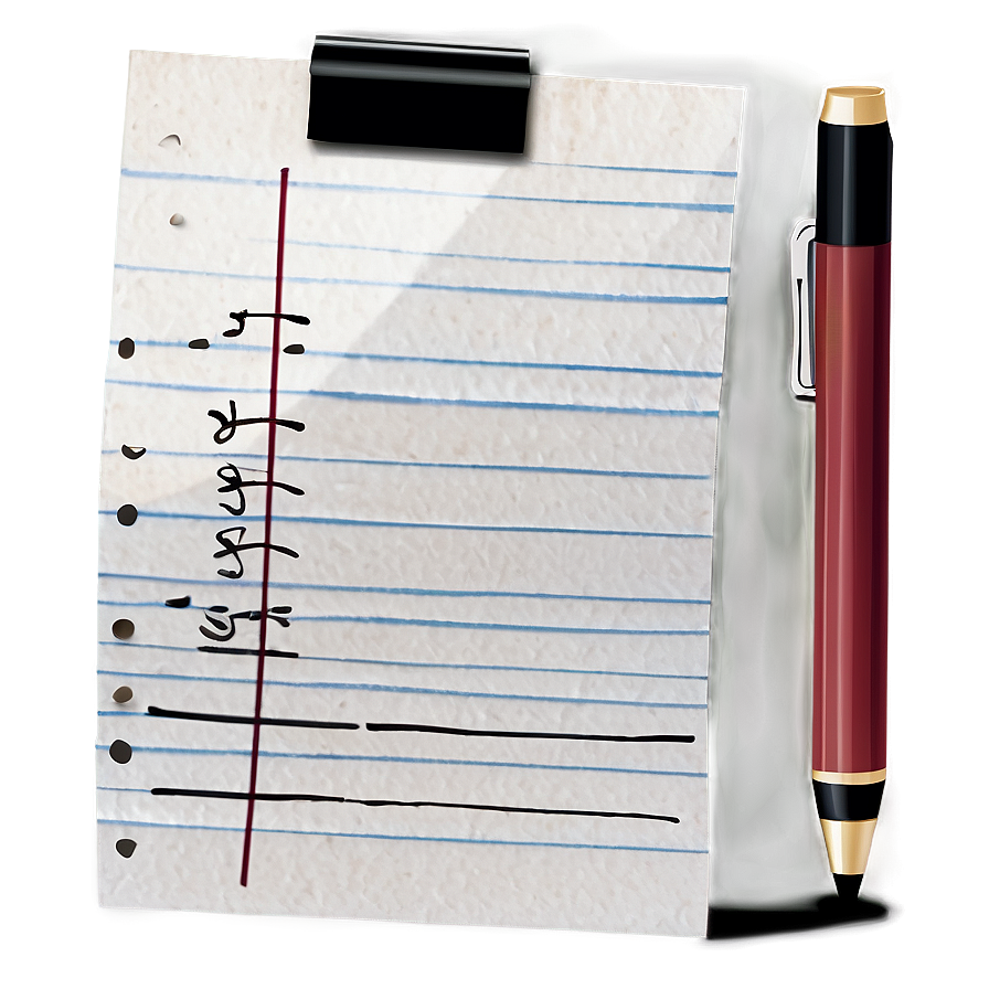 Note Paper Pin Png Vku PNG image