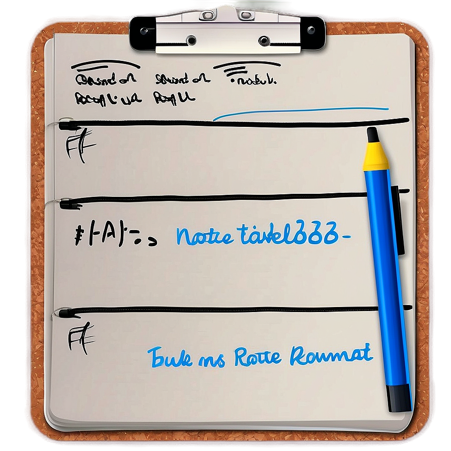 Note-taking Whiteboard Png 05252024 PNG image