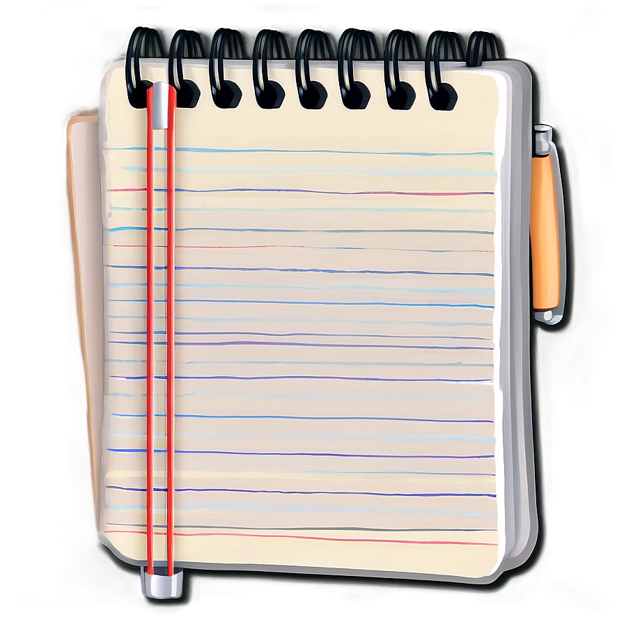 Notebook Paper Page Png Bsh2 PNG image