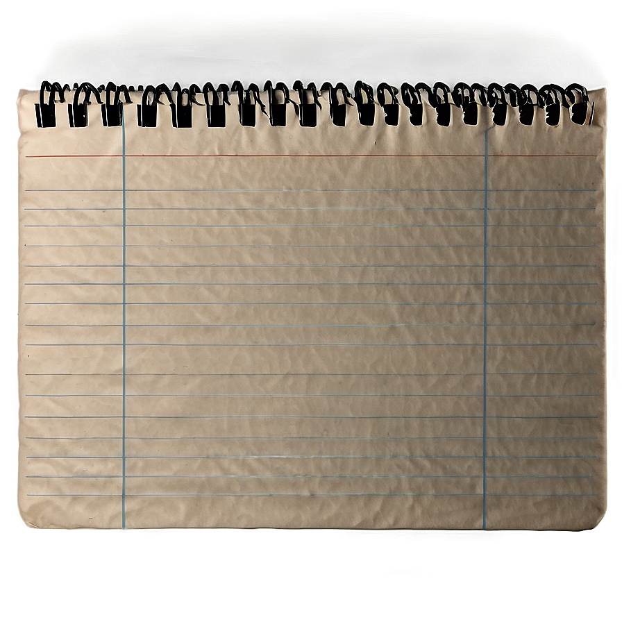 Notebook Paper Sheet Png Spe80 PNG image
