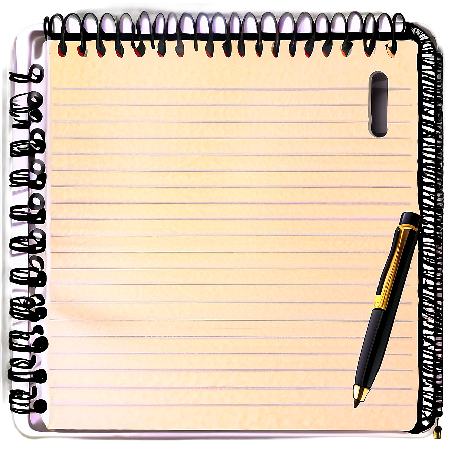 Notebook Paper With Clip Png 56 PNG image