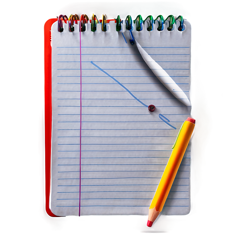 Notebook Paper With Clip Png Ape30 PNG image