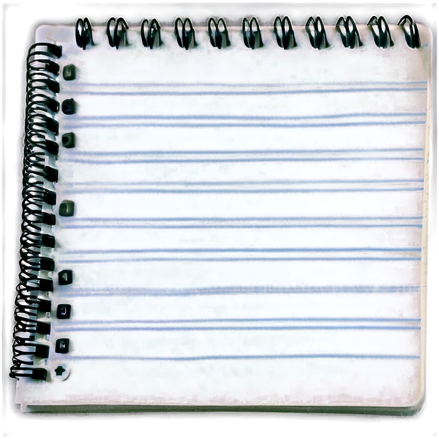 Notebook Paper With Fold Png 23 PNG image