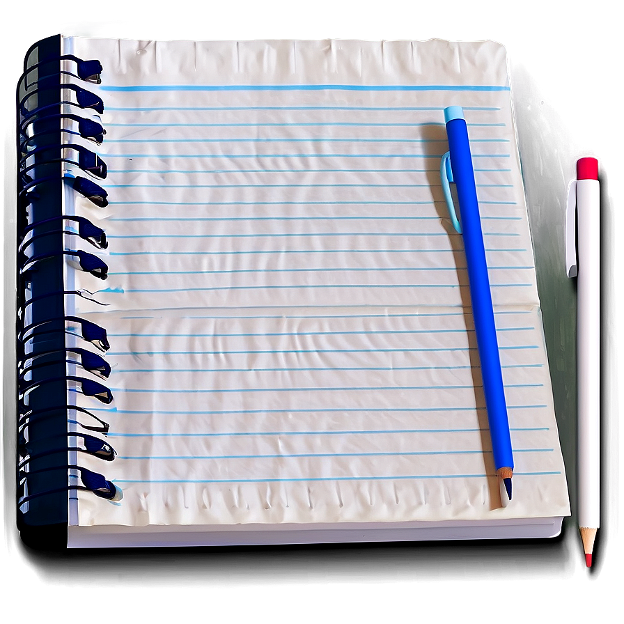 Notebook Paper With Shadow Png Ogy32 PNG image
