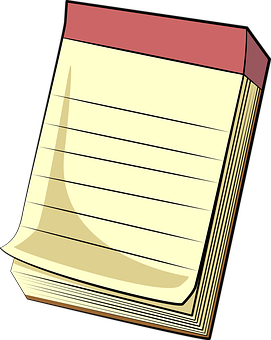 Notepad Clipart Image PNG image