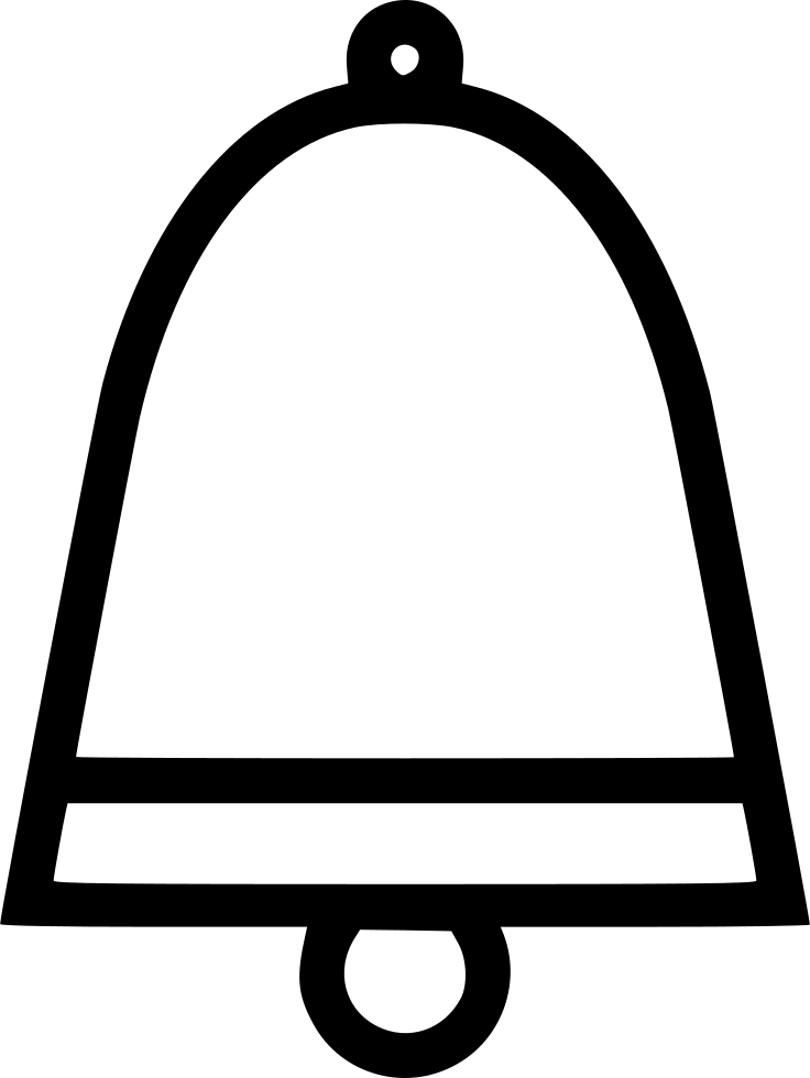 Notification Bell Icon Outline PNG image