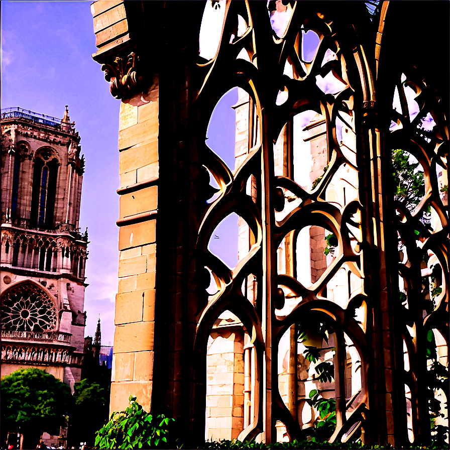 Notre Dame Flying Buttresses Png 63 PNG image