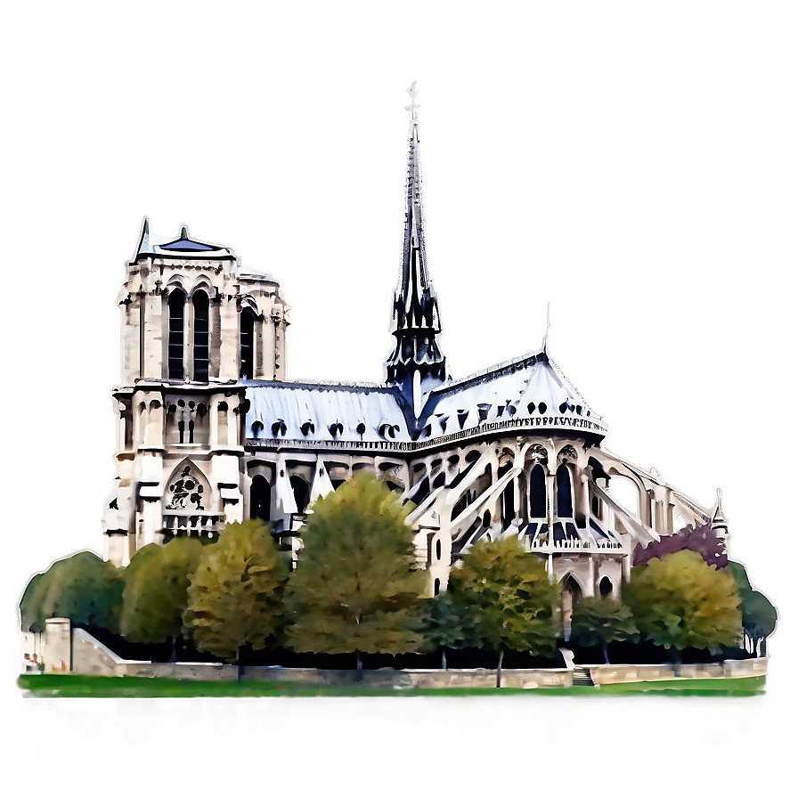 Notre Dame French Gothic Png Qyj PNG image