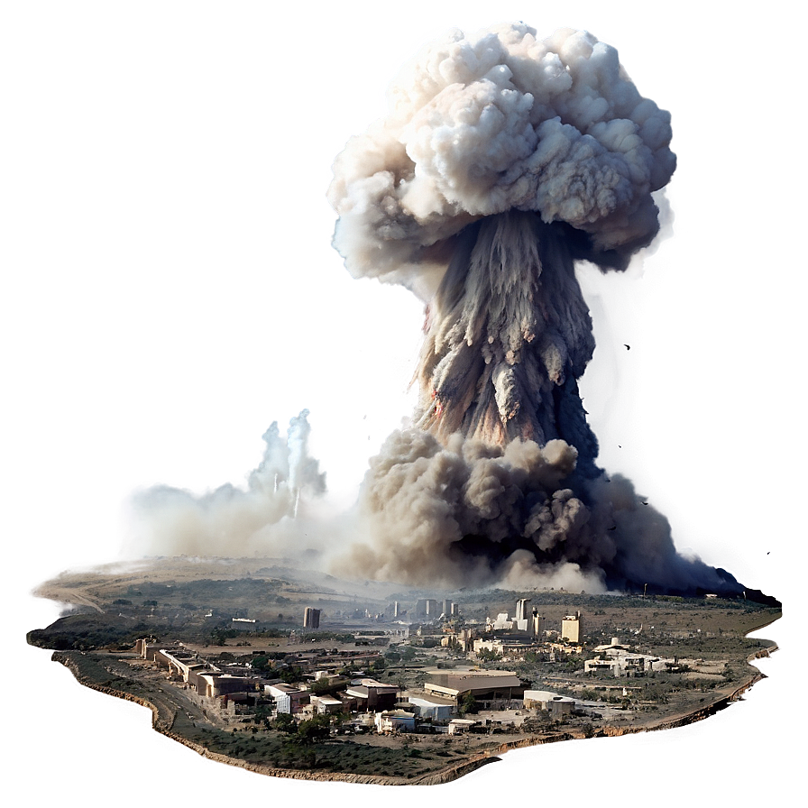 Nuclear Bomb Explosion Aftermath Png 05252024 PNG image