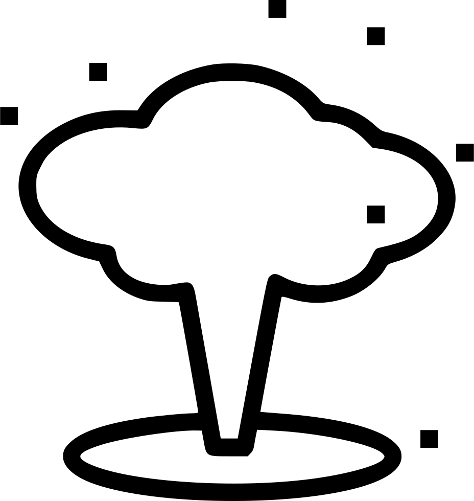 Nuclear Explosion Icon PNG image