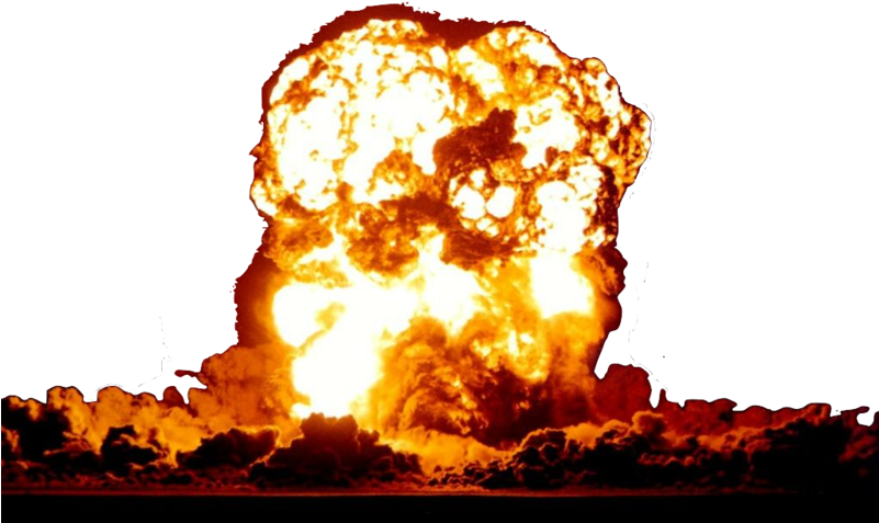 Nuclear Explosion Mushroom Cloud PNG image